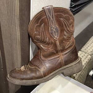 Brown Leather Western Boot